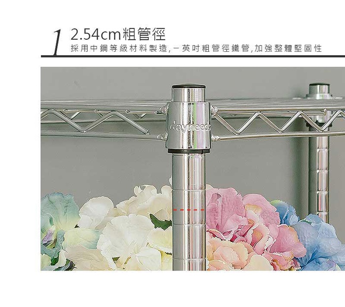 【Y HOUSE】90x35x120公分 輕型三層鐵架 鐵力士架 層架-電鍍, , large