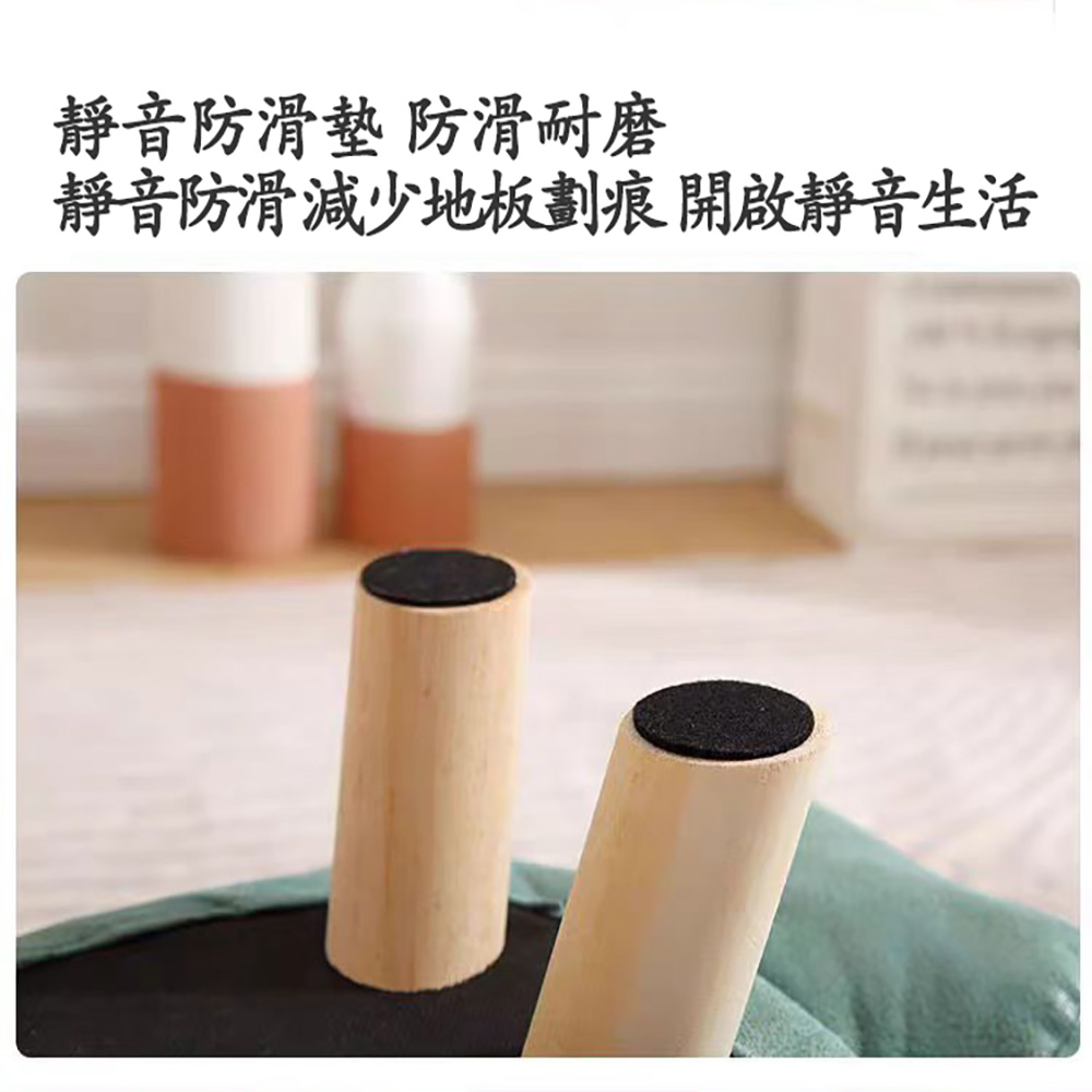 創意動物造型實木兒童小矮凳小牛綠色, , large