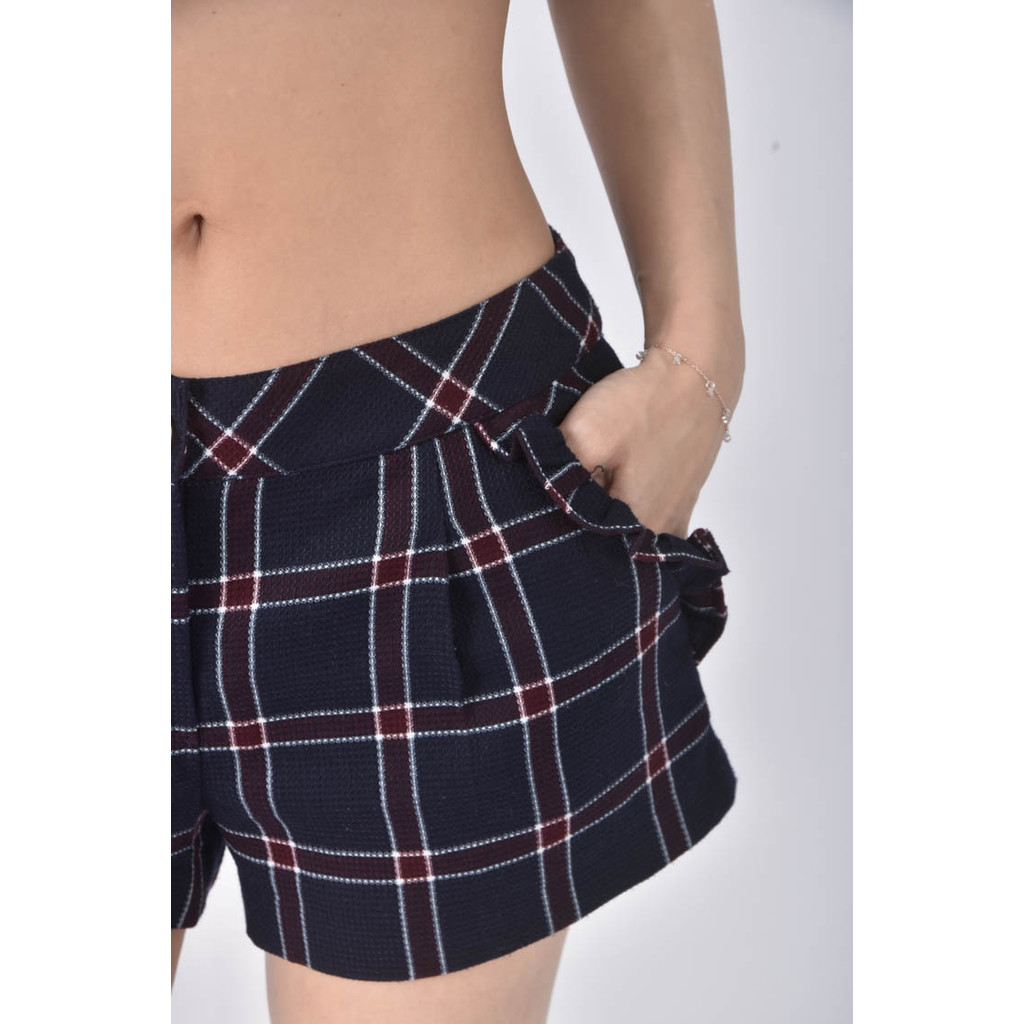 (S) knights bridge格紋藍色短褲二手衣, , large