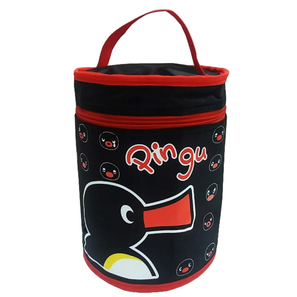 Pingu round tote bag, , large