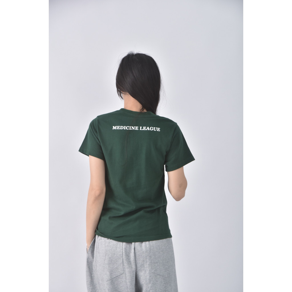 (S) 印花綠色短袖上衣二手衣, , large