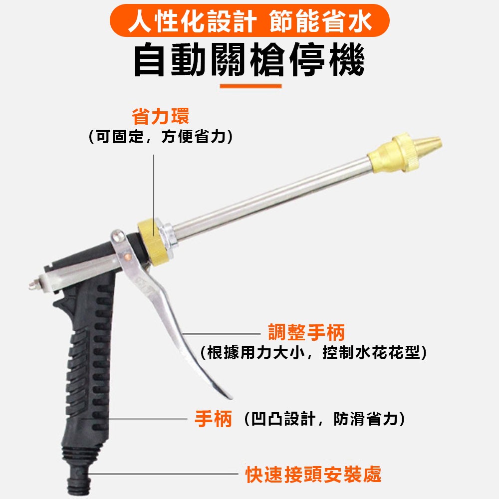 12V spray gun car wash machine + 110V converter + tool kit, , large