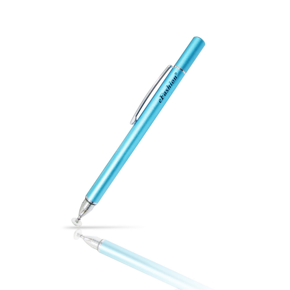 (4-Pack)[DP03 Tech Blue]eFashionClip Disc Fine Capacitive Stylus Pen, 藍, large