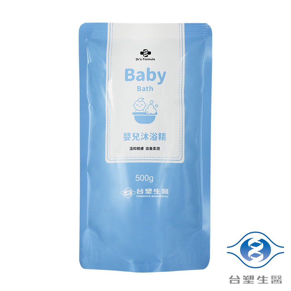[淳安] 台塑生醫 嬰兒 沐浴精 補充包 500g X 4包 + 嬰幼童 洗髮精 補充包 500g X 2包 免運費, , large
