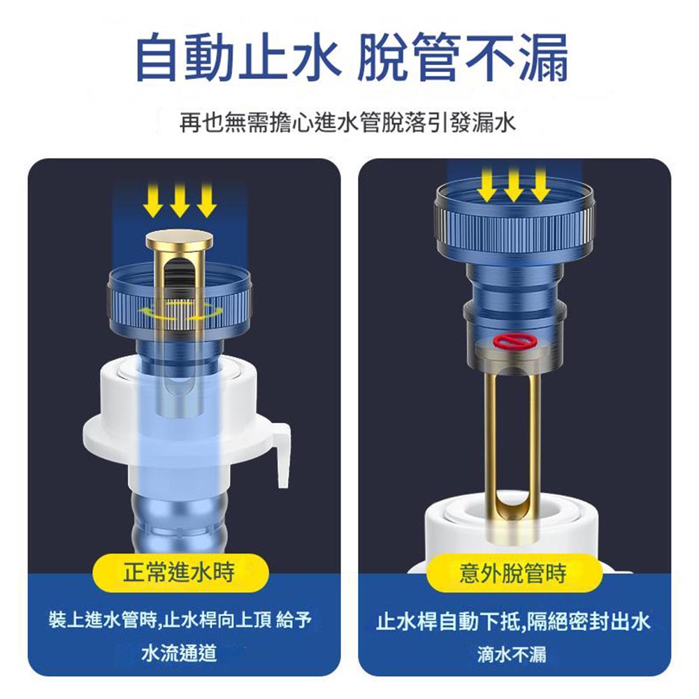 洗衣機止水閥雅黑雙出水, , large