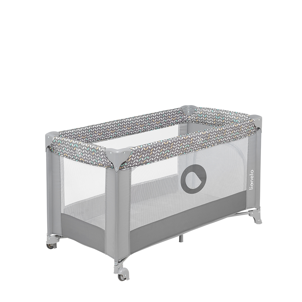 【Lionelo】Stefi-Travel Cot-Grey, , large