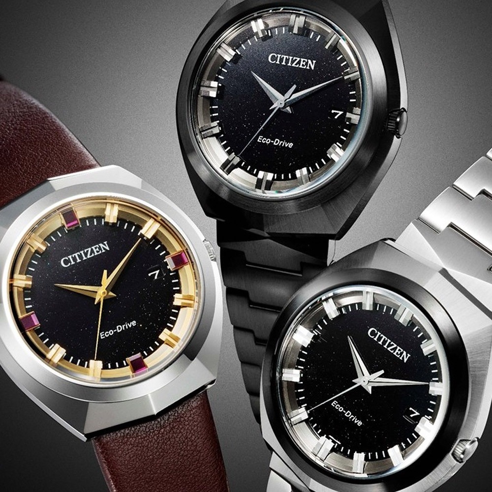 CITIZEN 星辰 無際星輝 全球旗艦款 光動能大三針手錶 BN1015-52E, , large