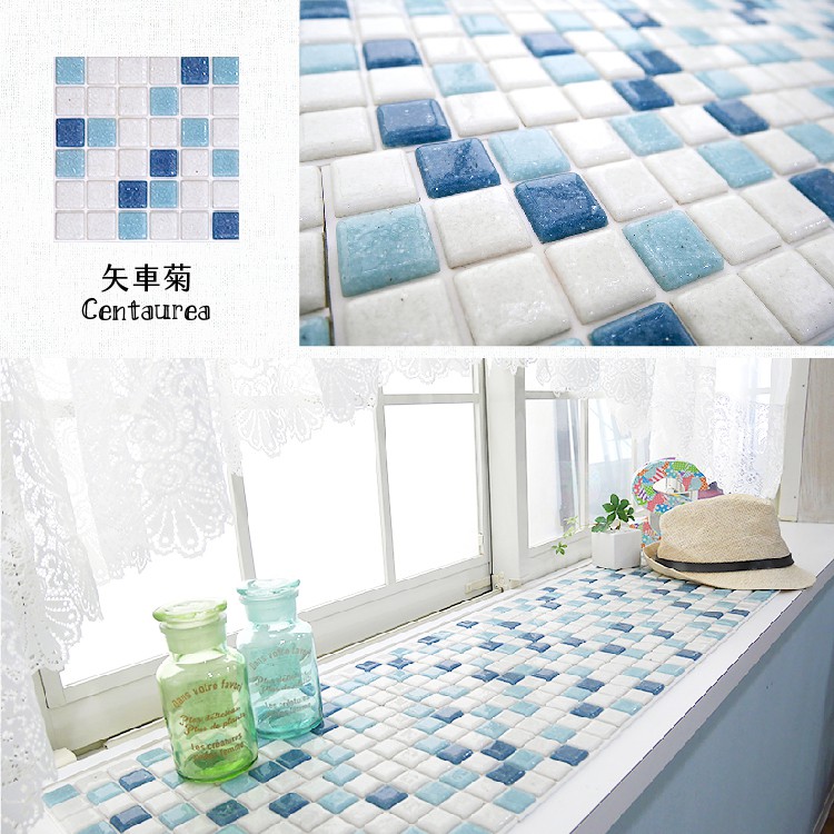 Japanese Glass Mosaic Tile Stickers – 10-Pack “Konpeitō” Design | 3D Peel and Stick Wall Tiles | 3M Self-Adhesive | DIY Backsplash & Decor | Made in Japan, , large