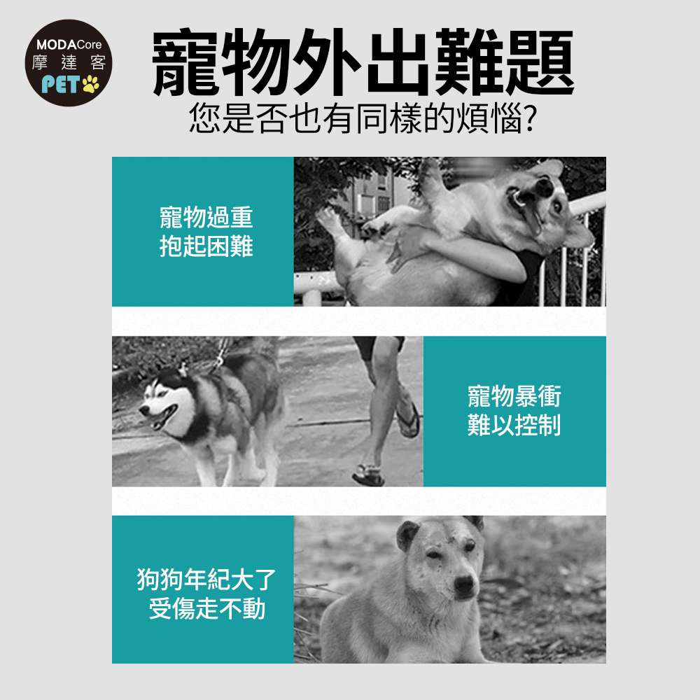 摩達客-HB04大空間 輕便 超透氣 可容數隻小型犬貓動物 折疊寵物推車/綠色款/40KG以下貓狗適用, , large