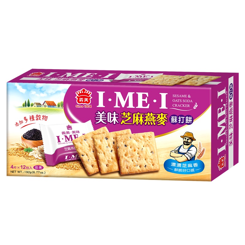 I-MEI SESAME  OATS  SODA CRACKER 192g
