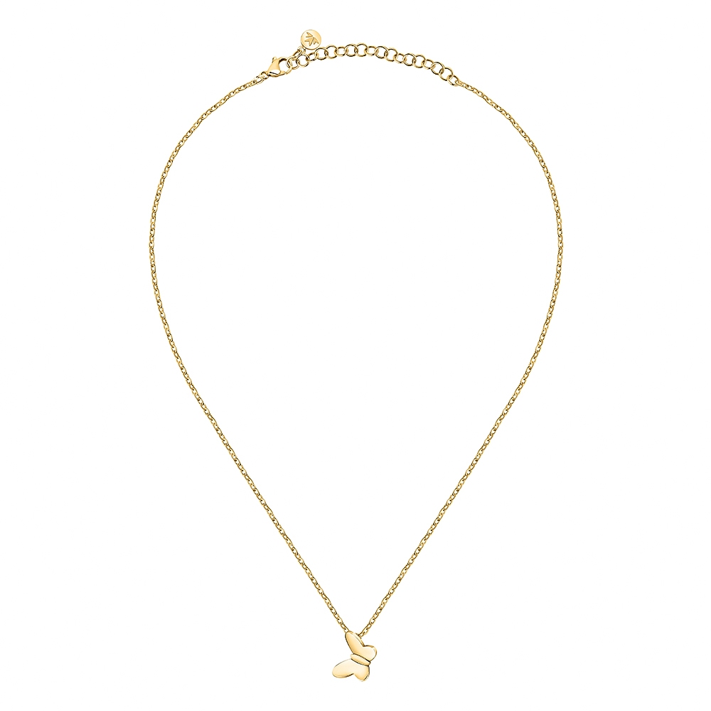 【快速出貨】MORELLATO TALISMANI系列 金色不鏽鋼 蝴蝶項鍊 SAUN29, , large