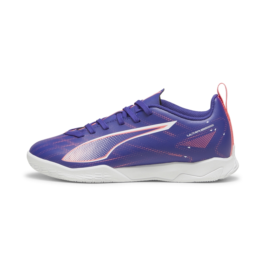 PUMA ULTRA 5 PLAY IT Jr 兒童平底足球鞋 藍粉 室內足球 10791301【樂買網】, , large