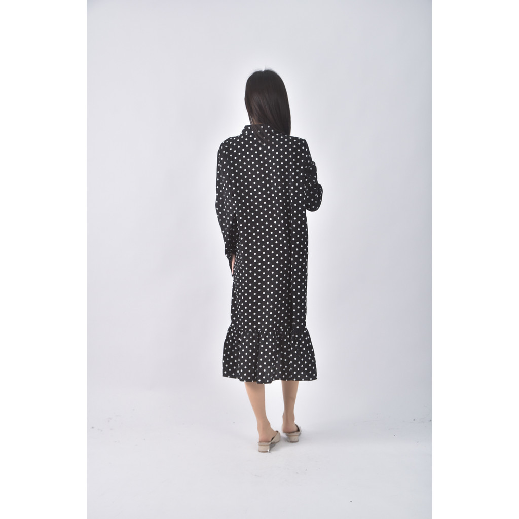 (L) 【金莎私服】點點黑色洋裝二手衣, , large