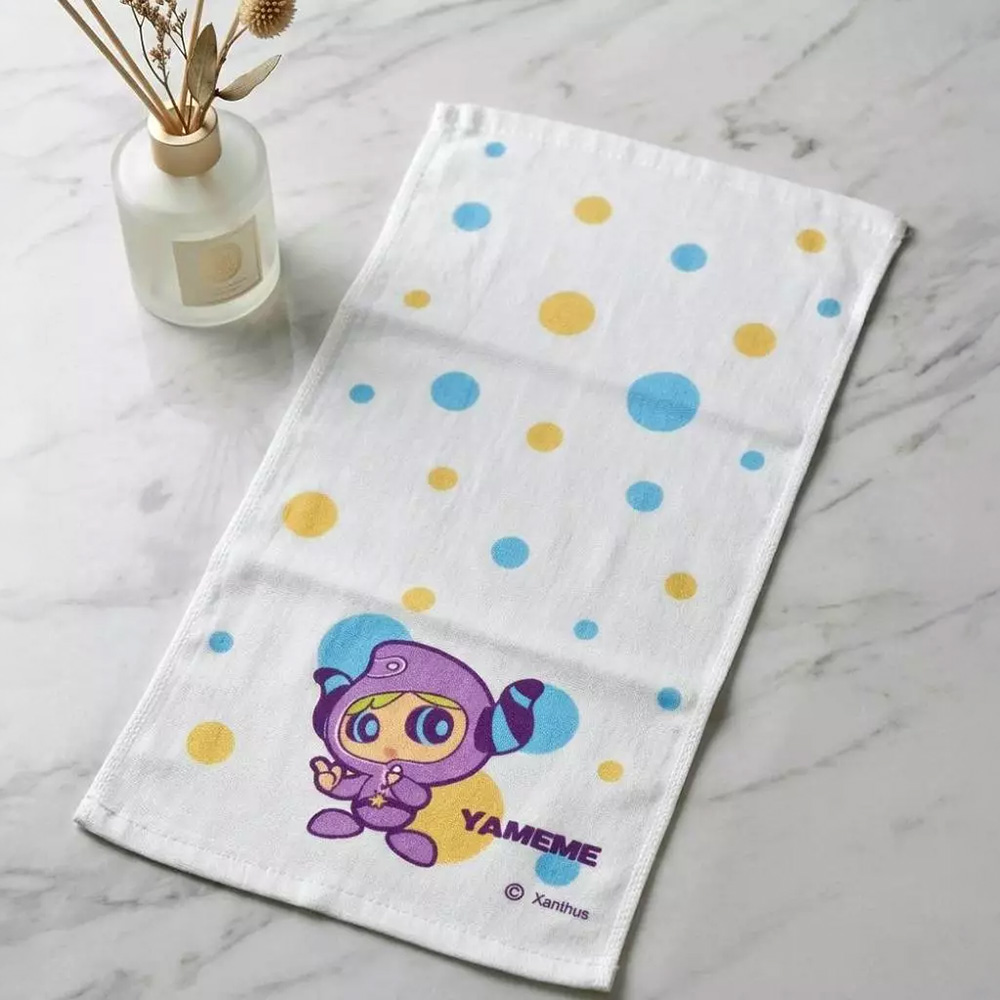 凱美棉業｜MIT台灣製 可愛半棉半紗 閻小妹(Yameme)兒童毛巾, , large