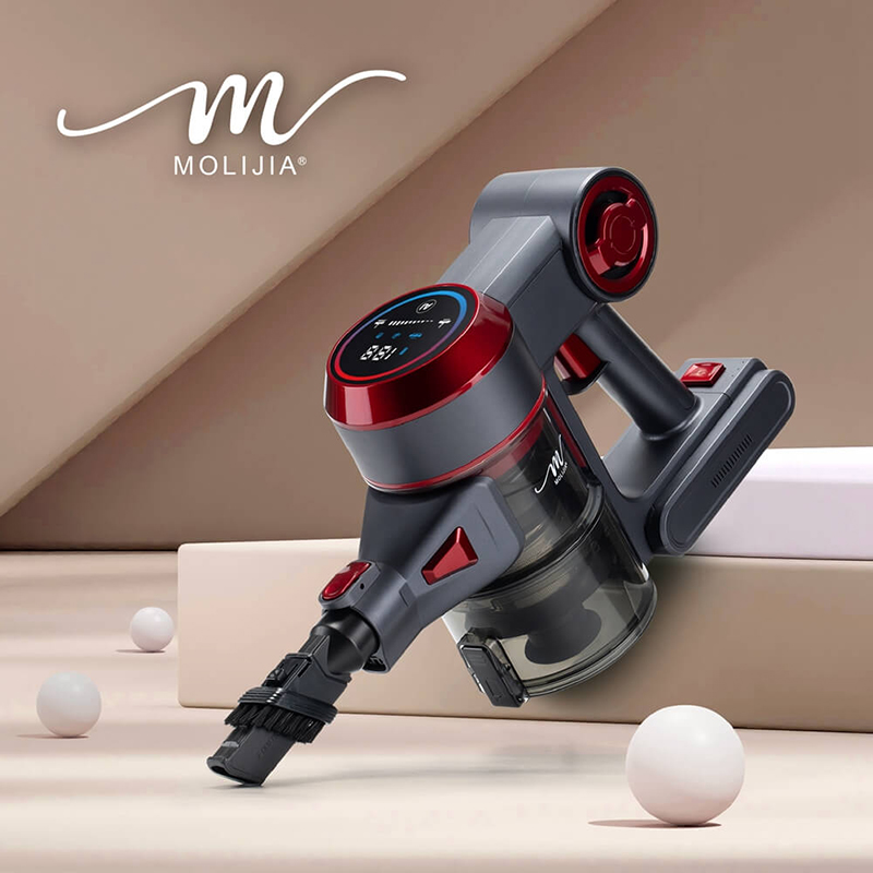 【MOLIJIA】M181 Automatic AI Sensing Handheld Cordless Vacuum Cleaner - Grayish Red, , large
