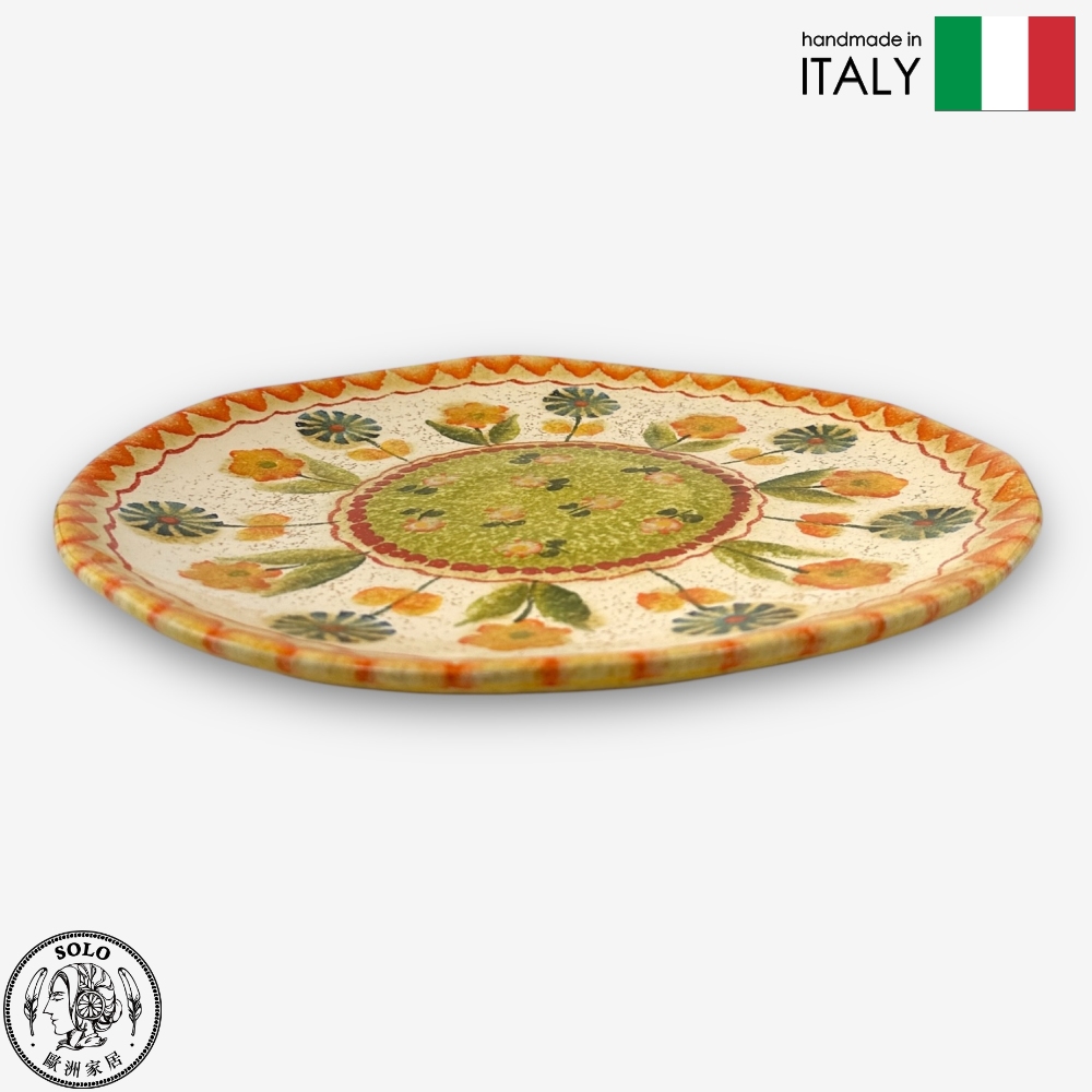【SOLO Vintage】Modigliani Italian Pottery 27cm Dinner Plate FESTA Italian FESTA Party Series, , large