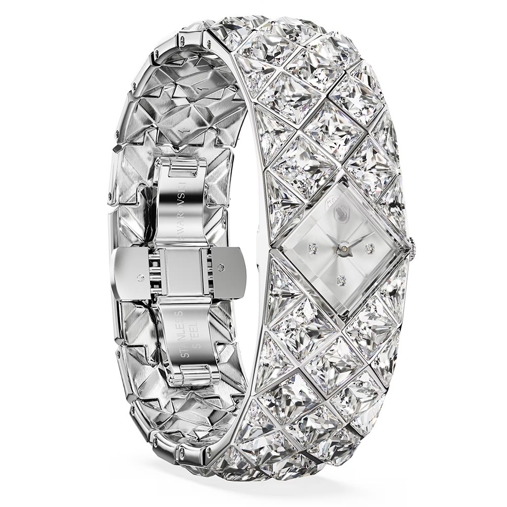 SWAROVSKI 施華洛世奇 Curiosa Bangle 奢華水晶手鐲手錶 女錶-20mm(5724515), , large