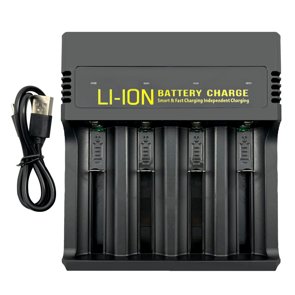 實用牌 PCA-010 智能四槽鋰電池充電器 過載保護 防過熱 防短路 適用, , large