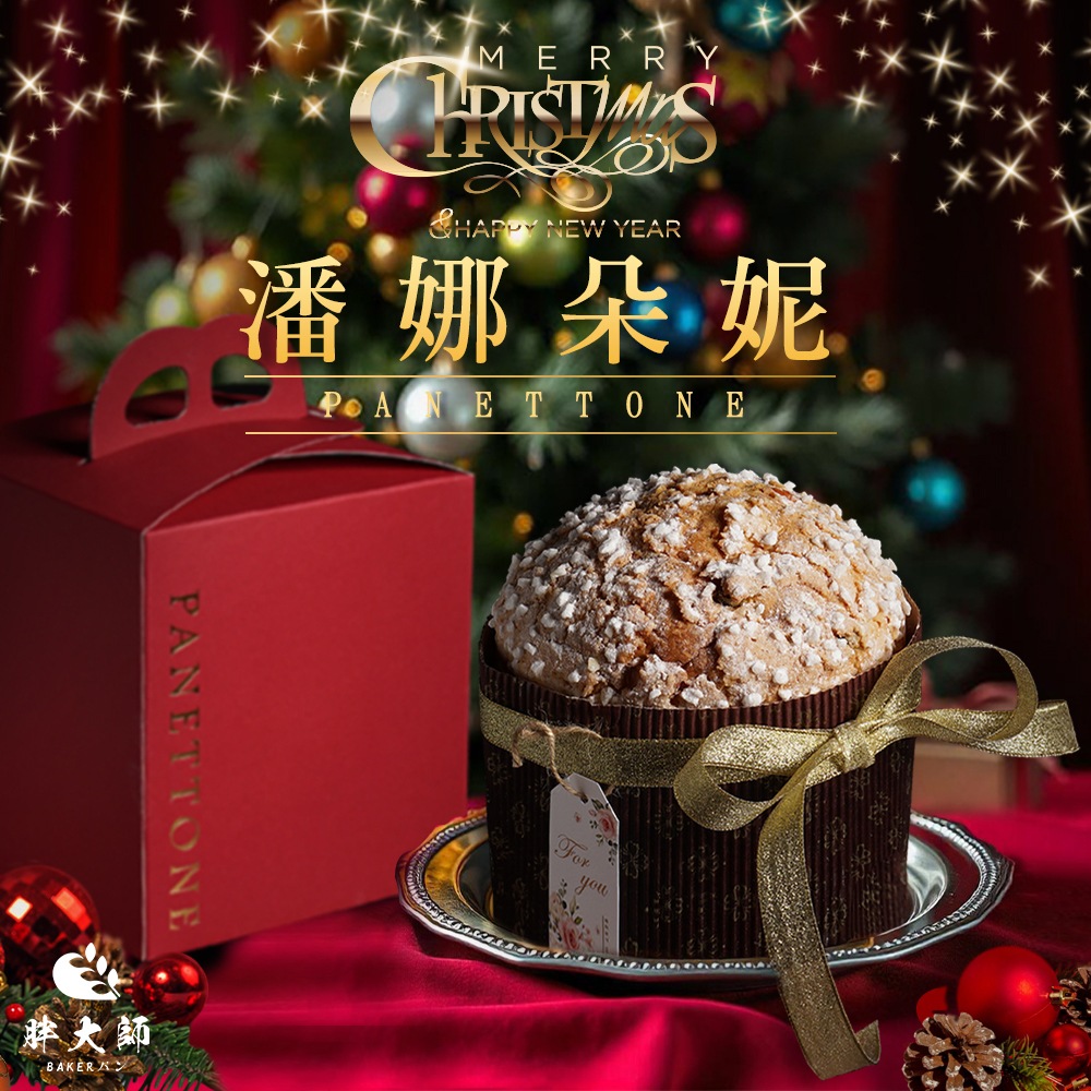  [Master Pang] Panadone Christmas Fruit Bread 500g, , large