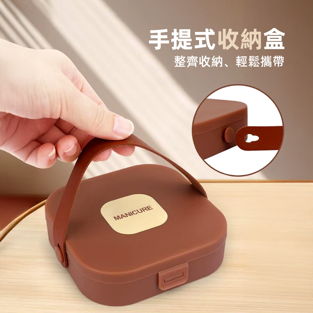 【上手家居】修護指甲剪8件套組-咖啡色(指甲剪套組/指甲刀/腳指甲剪/斜口指甲剪), , large