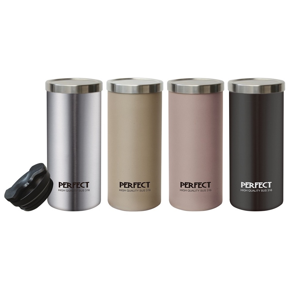 PERFECT 理想牌 極緻316不鏽鋼真空雙蓋咖啡杯直飲杯 銀色580cc-Leidea樂德兒, , large