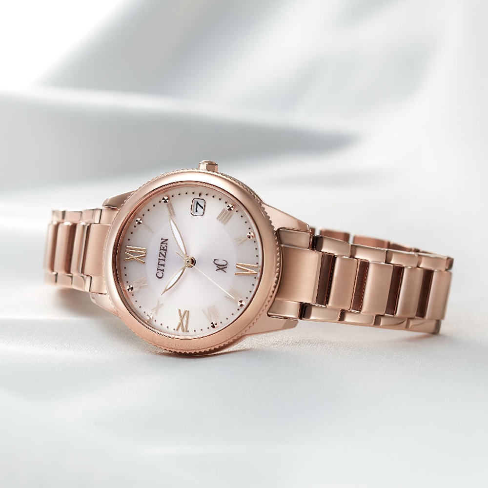 CITIZEN 星辰 XC 亞洲限定 情人節推薦款 光動能女錶 EO1232-56W, , large