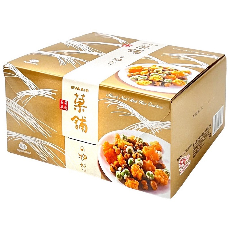 【EVA 長榮嚴選】－菓舖物語米菓（長榮米果）*純素* 附招財貓袋子, , large