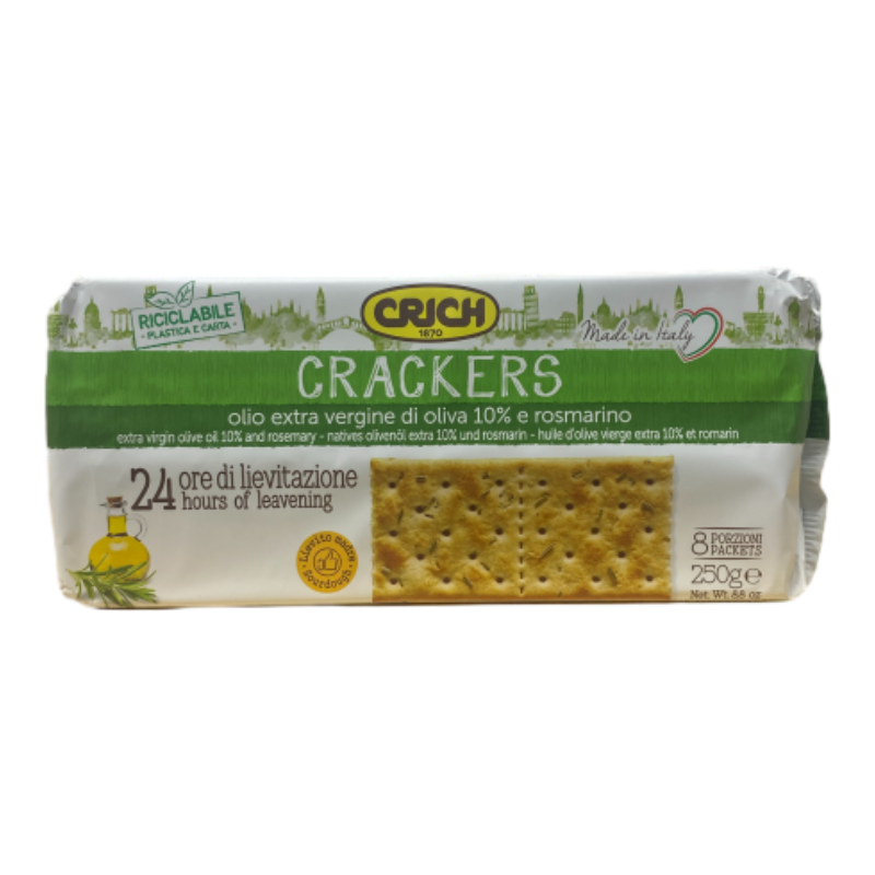 virgin olive oil and rosemary crackers