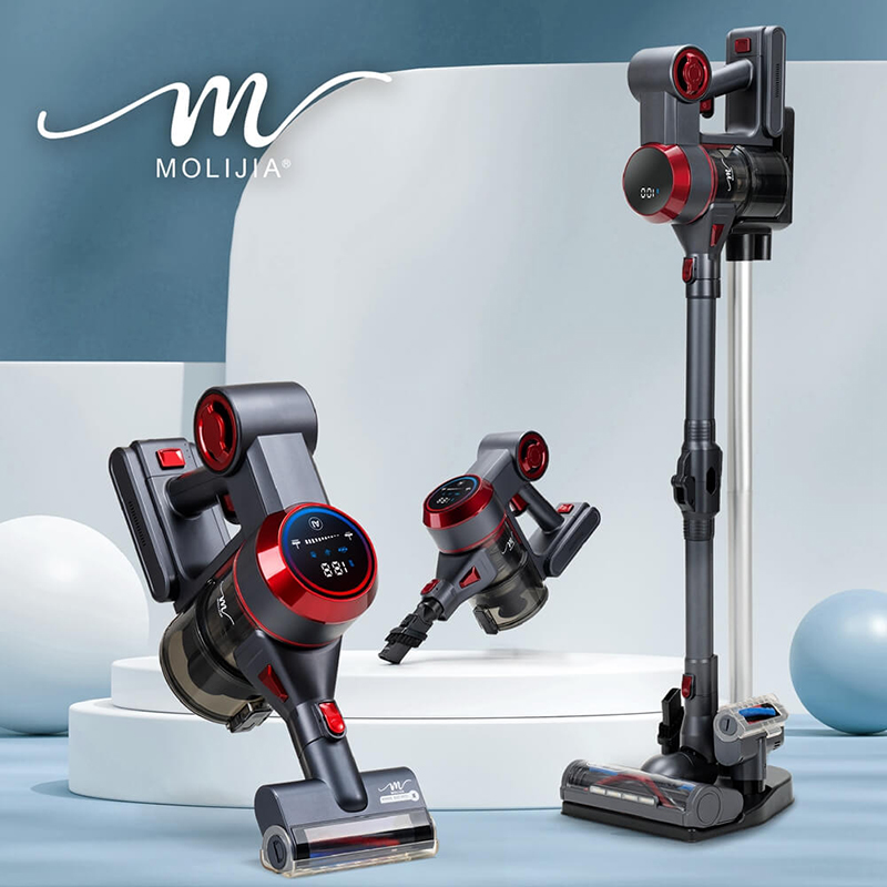 【MOLIJIA】M181 Automatic AI Sensing Handheld Cordless Vacuum Cleaner - Grayish Red, , large