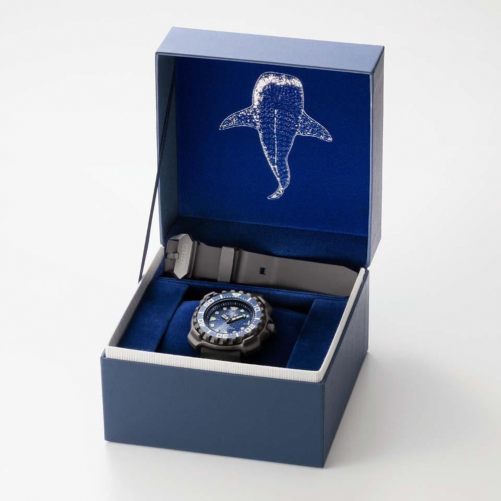 CITIZEN 星辰 PROMASTER 限量 鈦 復刻 鯨鯊 光動能200米潛水錶 BN0225-04L, , large