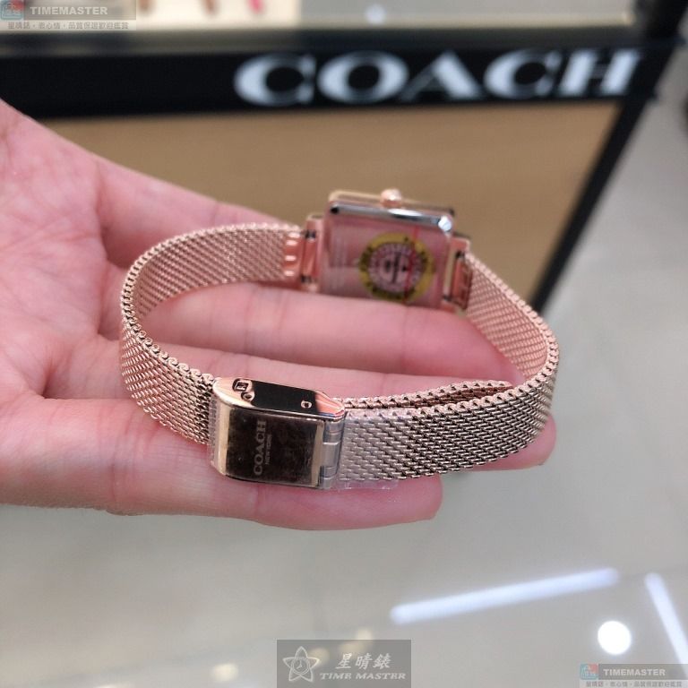 [星晴錶業]COACH手錶,22mm,CH00040白色錶面玫瑰金錶殼玫瑰金色米蘭錶帶款, , large