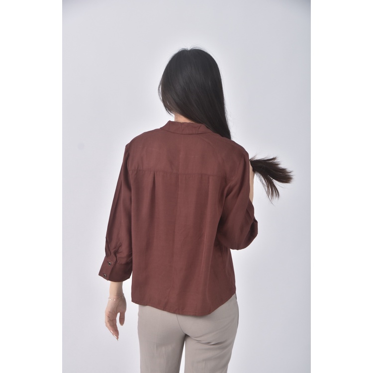 (S) dresseum質感紅色長袖上衣二手衣, , large