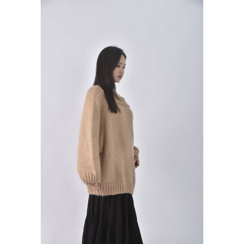 (XL) 厚磅棕色毛衣二手衣, , large