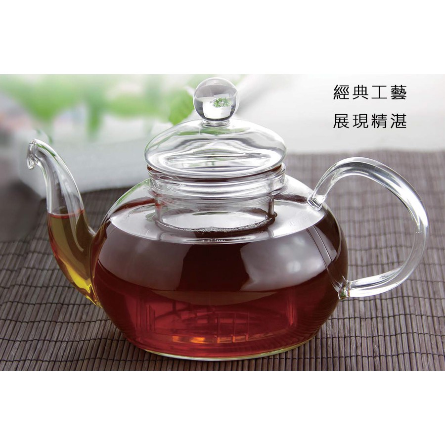 Chikao 耐熱花茶壺 玻璃茶壺 標準花茶壺 三款尺寸 400ml-800ml 金益合玻璃器皿, , large