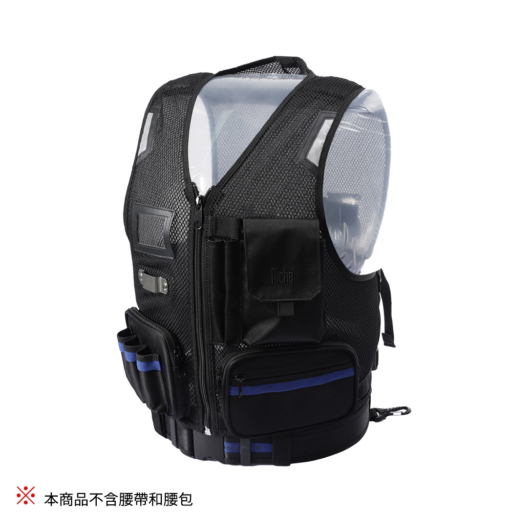 【Niche 樂奇】透氣網布工程背心 工具背心 多口袋工作背心 反光設計 TL-6401, , large