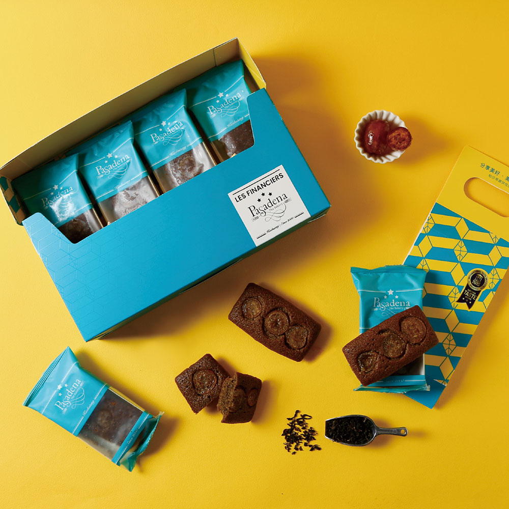 帕莎蒂娜 原生紅茶金柑費南雪禮盒(8入), , large