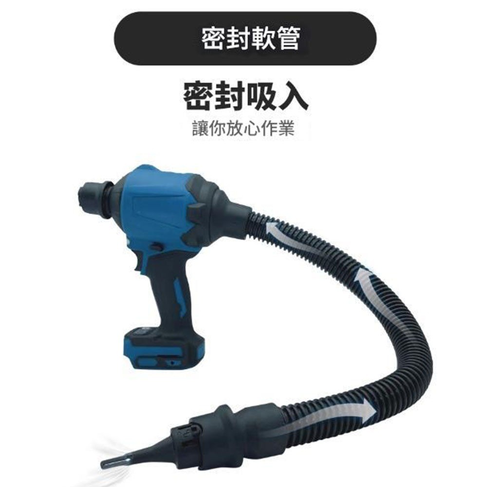 鋰電無刷吹塵槍+5節電池+1充, , large