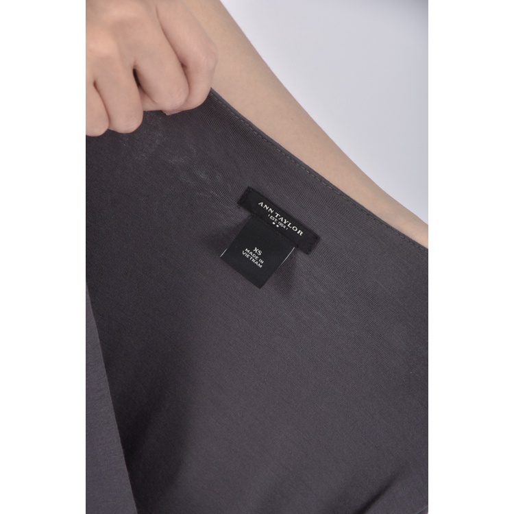 (S) ann taylor質感V領灰色洋裝二手衣, , large