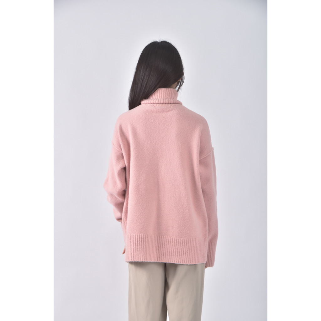 (XL) sweesa高領粉色長袖上衣二手衣, , large