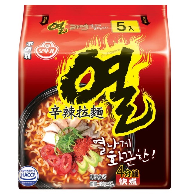 不倒翁辛辣拉麵(袋)120g, , large