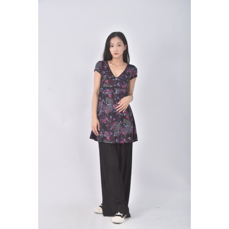 (S) net花紋黑色洋裝二手衣