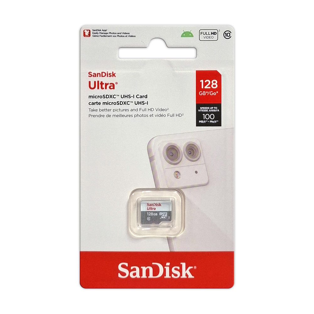 【SanDisk】 ULTRA 128G UHS-I C10 microSDXC 記憶卡, , large