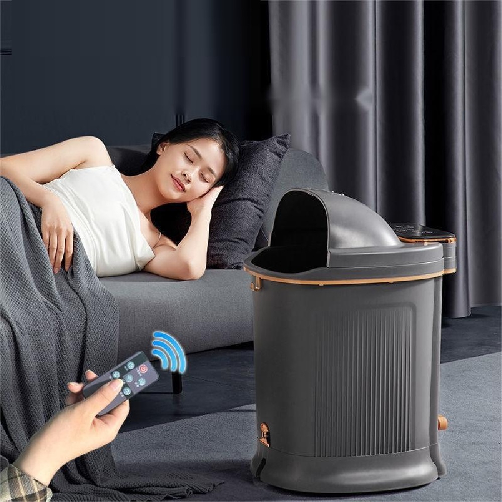 【Smart bearing 智慧魔力】台灣專用110v至尊款全自動電動滾輪深桶按摩恆溫泡腳機(送足浴包), , large