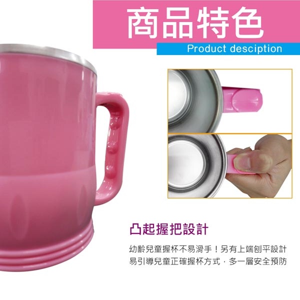 PERFECT 理想牌 極緻316不鏽鋼雙層隔熱杯 8cm粉藍-Leidea樂德兒, , large