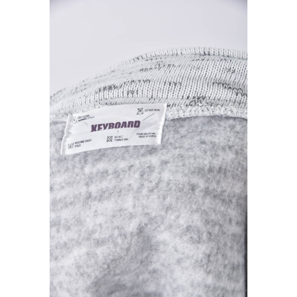 (2XL) keyboard內刷毛灰色長袖上衣二手衣, , large