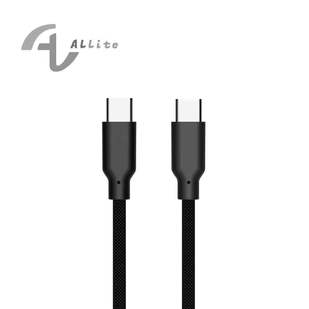 [OneMore Co., Ltd.] Allite Easy Cable Magnetic Storage Braided Fast Charging Cable (USB-C to USB-C) Textured Black, , large