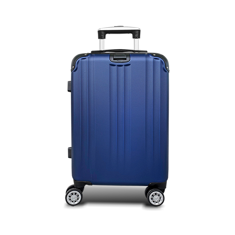 【Alldma鷗德馬】20吋ABS玩色拉鏈登機箱S2-深藍(贈B2束帶), , large