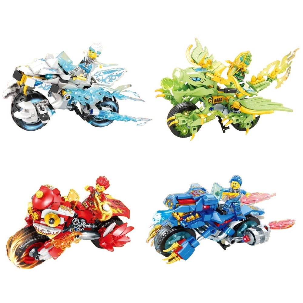  [Brick Republic]LE DI PIN 7095 Super Ninja Squad &ndash; Set of 4 (Educational Building Blocks), , large