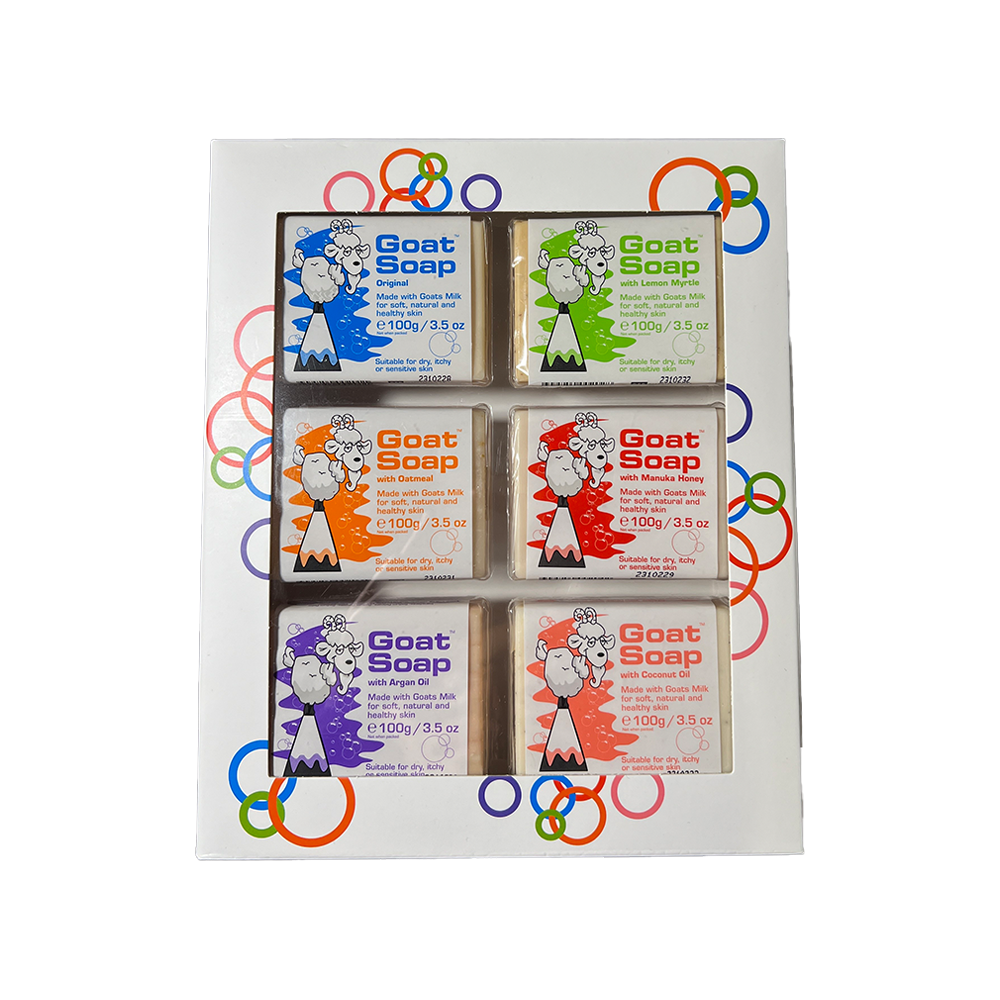 【GoatSoap】澳洲羊乳皂禮盒(經典原味/檸檬香桃木/燕麥/麥盧卡蜂蜜/摩洛哥堅果油/椰子油), , large