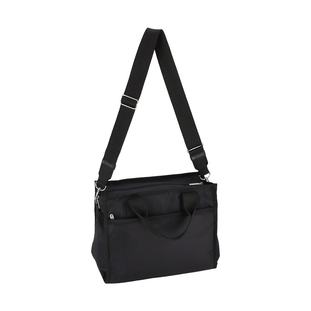 Lesportsac Large East/West Top Handle Tote 斜背手提托特包 兩用包 側背包 送禮 禮物 女包(永恆黑), , large